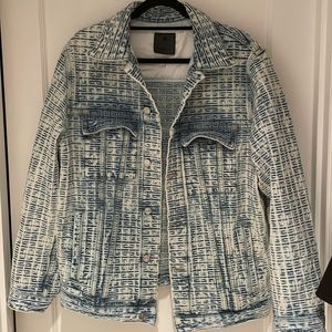 Over sized givenchy denim jean jacket size m so hot retailed 1,900